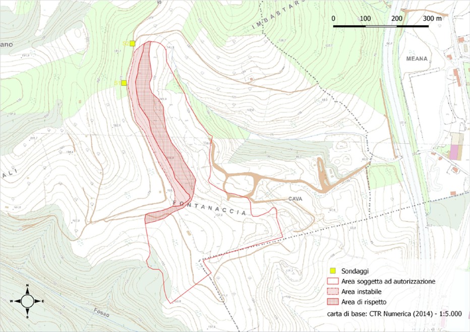 Instabilità e sicurezza: ISPRA studia la cava di Civitella San Paolo per verificare le  condizioni del fronte di scavo.